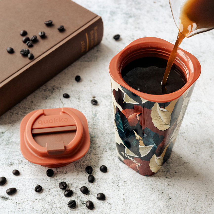 Quokka Vaso Ditsy Bloom Mug à double paroi, 450 ml