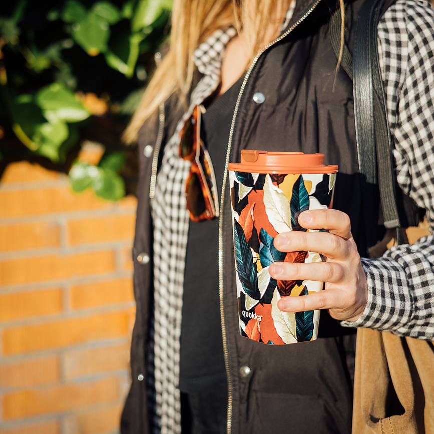 Quokka Vaso Ditsy Bloom Mug à double paroi, 450 ml