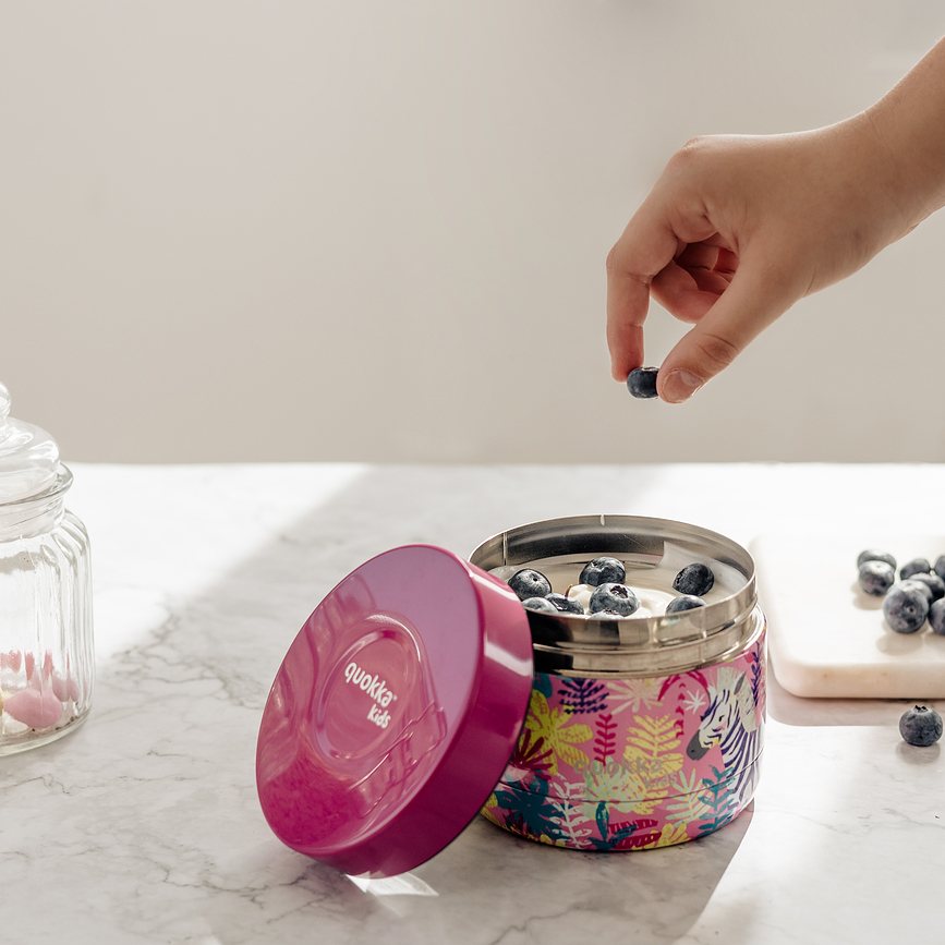 Quokka Whim Termo Posuda za Hranu dječja 369 ml uzorak dinosaur