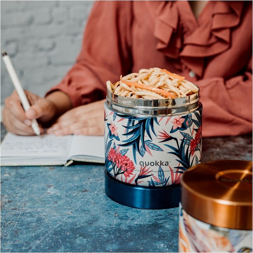 Fiambrera térmica Quokka Whim Tropical, 600 ml