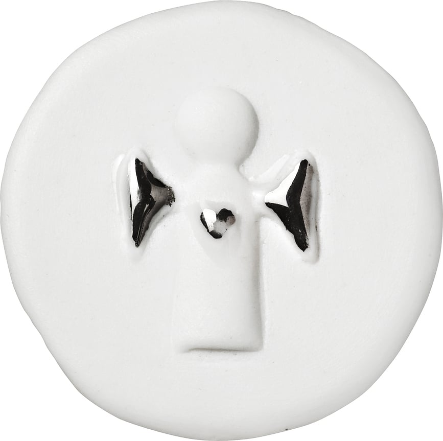 Amuleto Raeder, diseño de ángel, con saquito