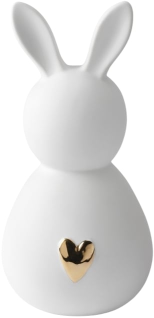 Bunny Kleine dekorative Figur 29 cm goldenes Herz