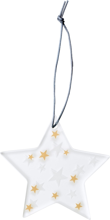 Ciondolo di Natale Ice Star a stelline 8,5 cm