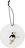 Colgante navideño Snowy Day Skiing, 7 cm