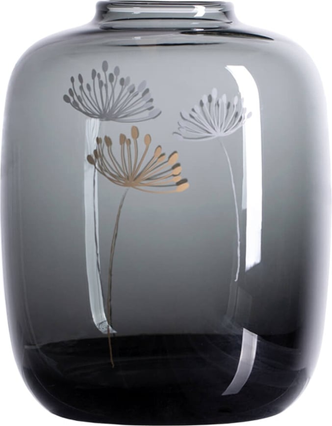 Dandelion Vase 15 cm weiß aus Glas