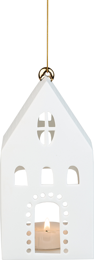 Farol colgante Raeder, con diseño de casa