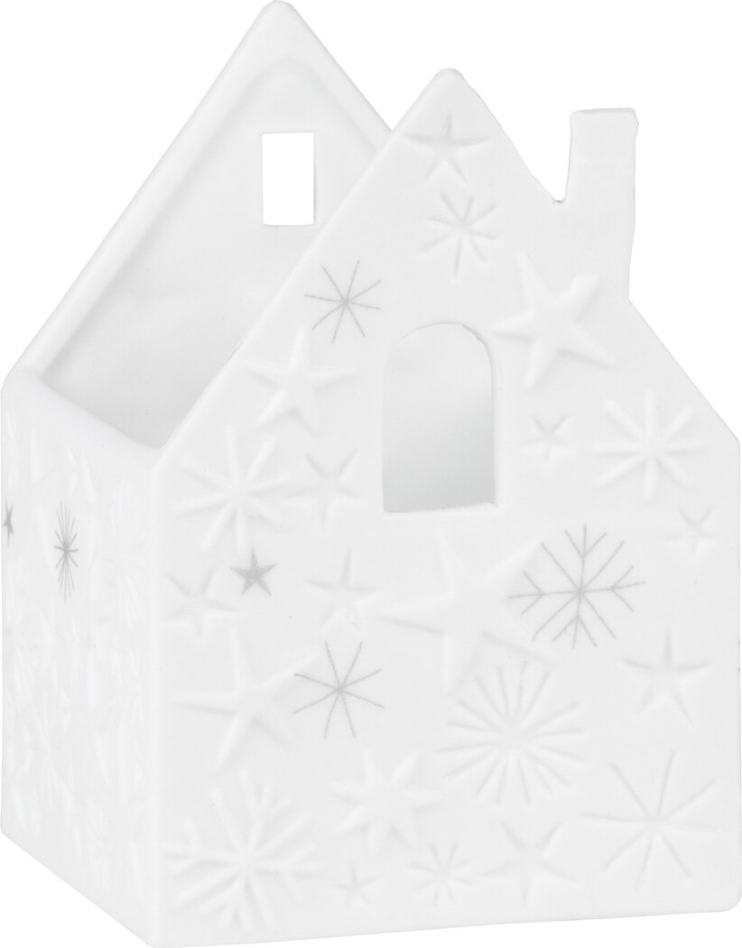 House of Light Windlicht Schneeflocken