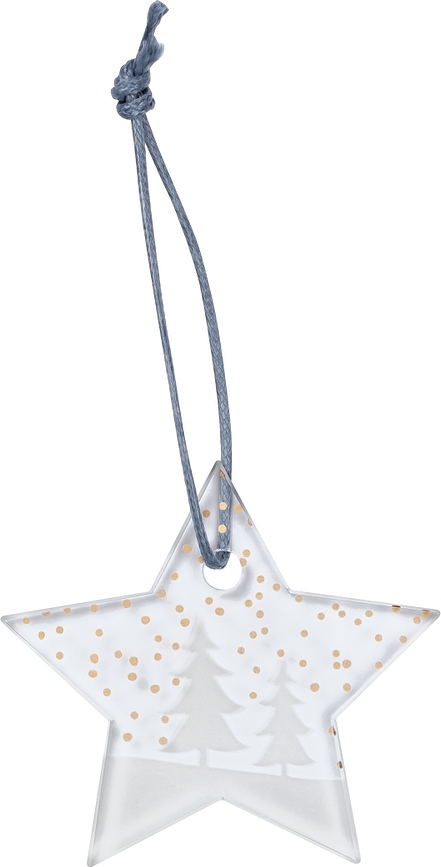 Ice Star Κρεμαστό Στολίδι, σχέδιο έλατο, 5,5 cm