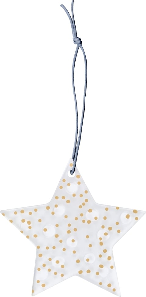 Ice Star Weihnachtsanhänger 8,5 cm gepunktet