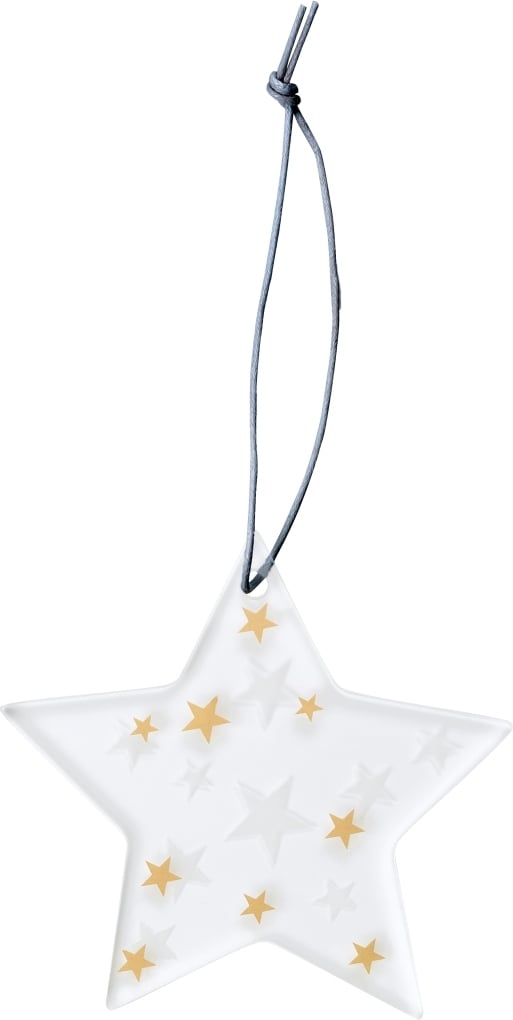 Ice Star Weihnachtsanhänger 8,5 cm mit Sternchen