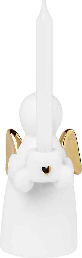 Portavelas Raeder de porcelana con figura de ángel, Set de 3 piezas