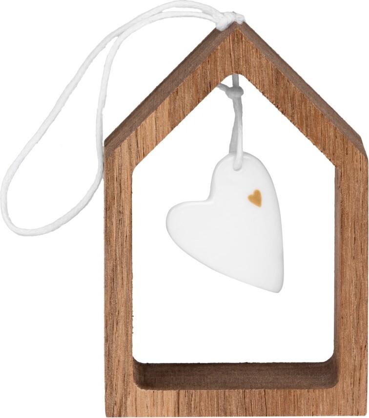 Räder Weihnachtsanhänger Herz, Holz