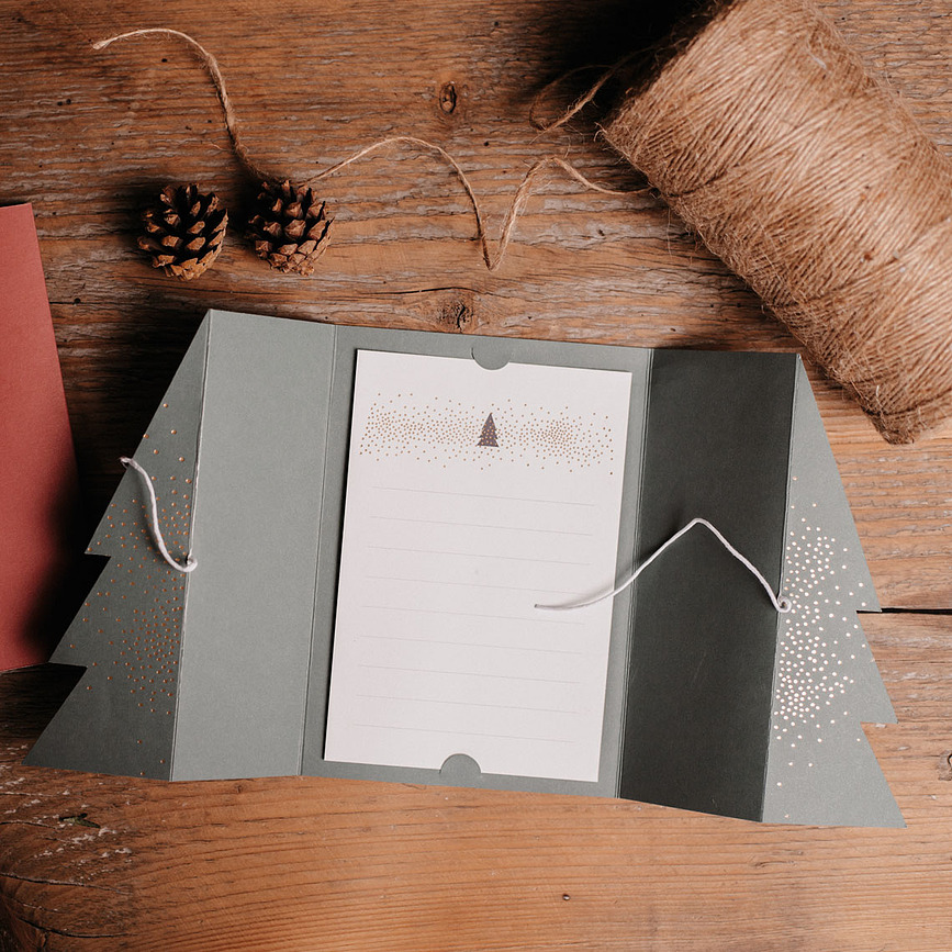 Raeder Božična Voščilnica, motiv darilo