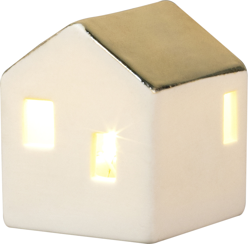 Raeder Lampion LED kućica 5 cm s metalik krovom