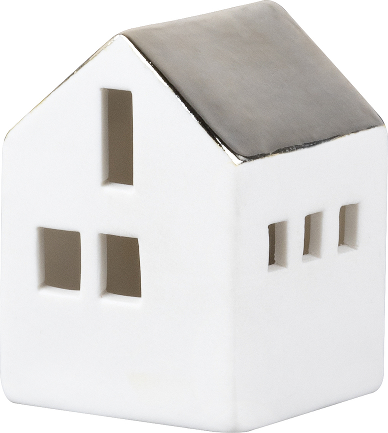 Raeder Lanterne LED forme maison, toit métallique