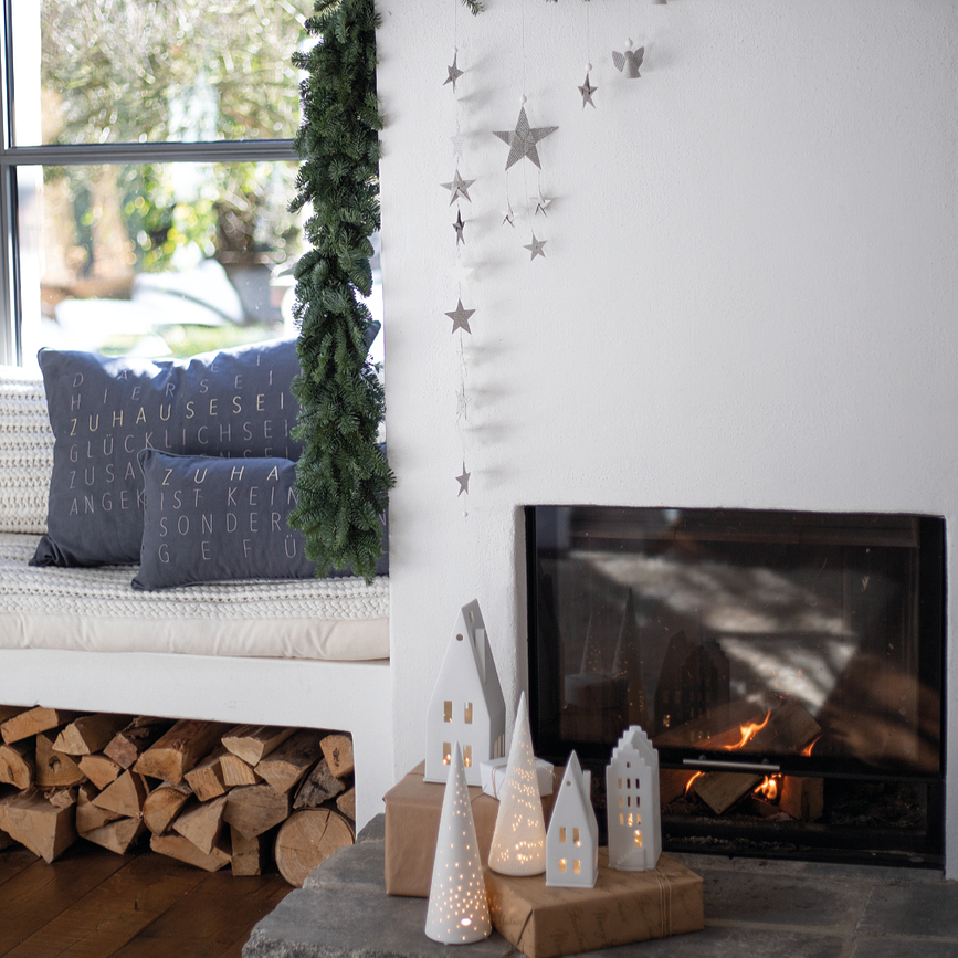 Raeder Lanterne LED, motif sapin, 7,5 cm