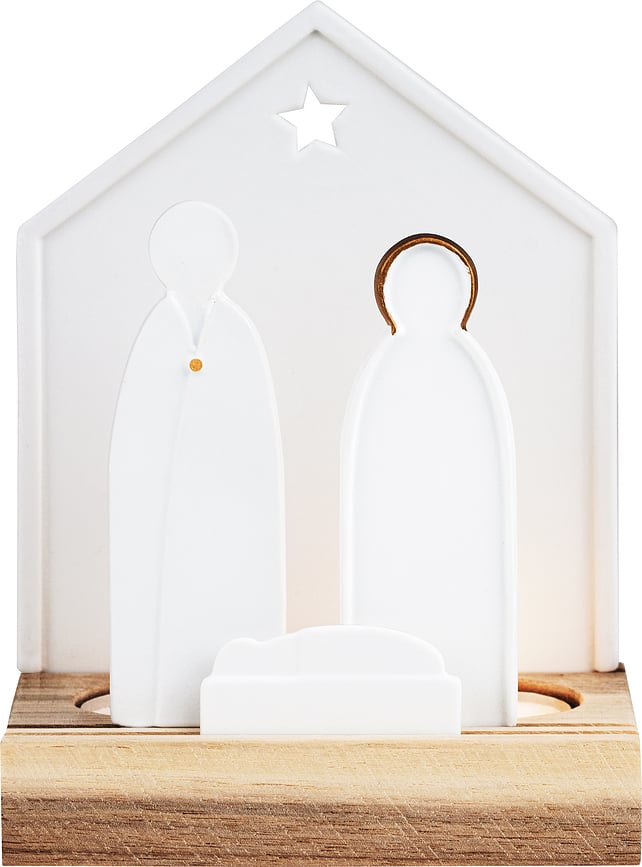 Raeder Photophore Crèche de Noël, pour bougie chauffe-plat