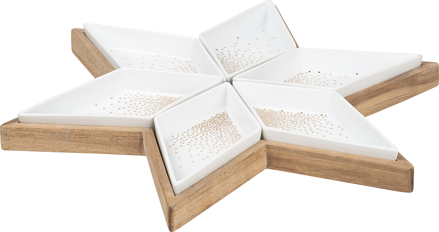 Raeder Pladanj za Posluživanje sa Zdjelicama motiv zvijezde Set od 7 dijelova