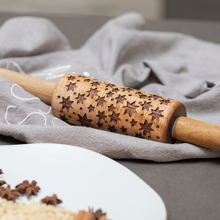 Raeder Rouleau à Pâtisserie, à motifs étoiles