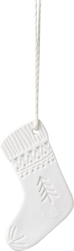 Raeder Suspension de Noël Chaussette, en porcelaine