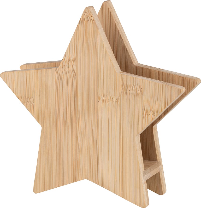 Servilletero Raeder, diseño de estrella