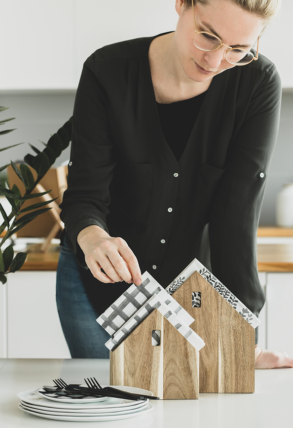 Servilletero Raeder, diseño de casa, grande