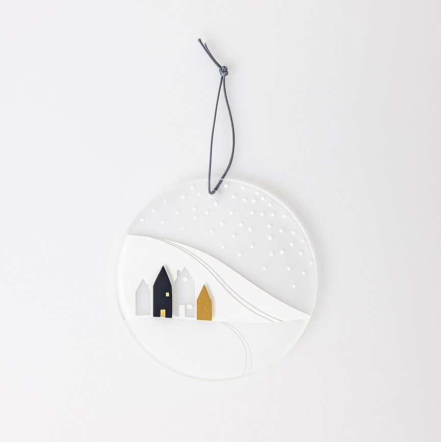 Snowy Day Suspension de Noël, 12 cm