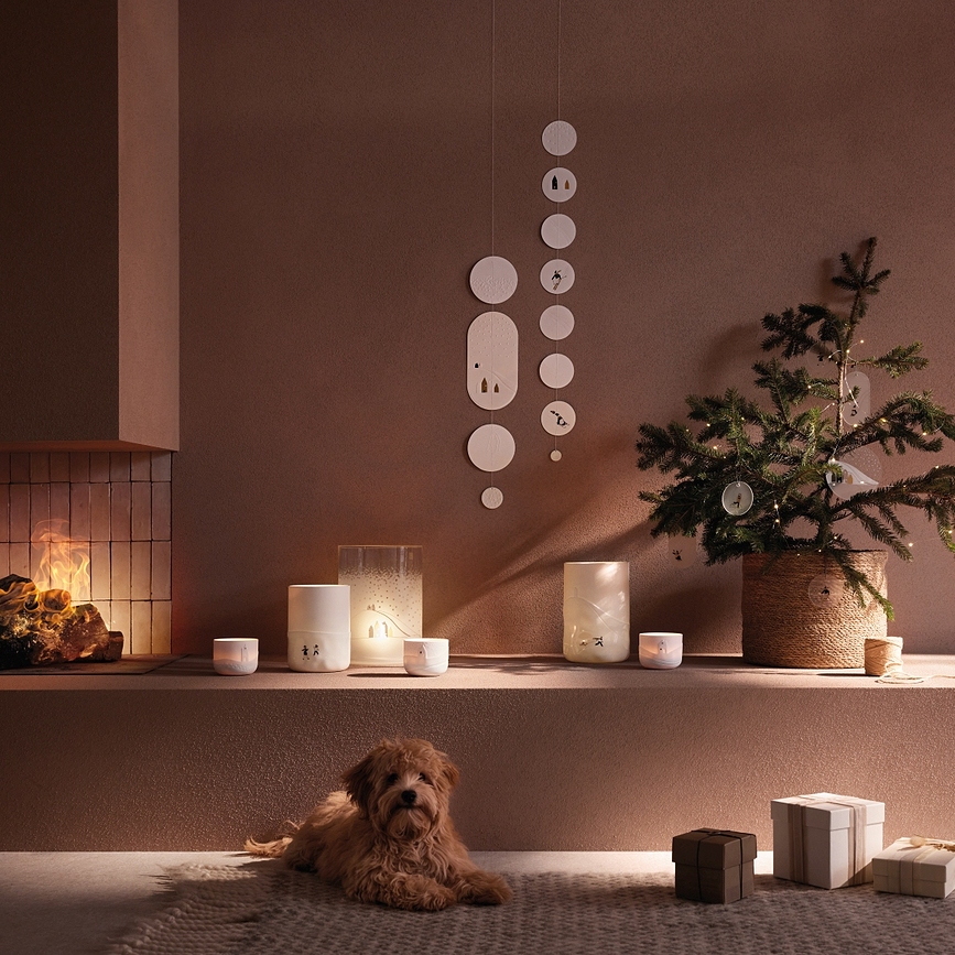 Snowy Day Suspension Décorative, 80 cm