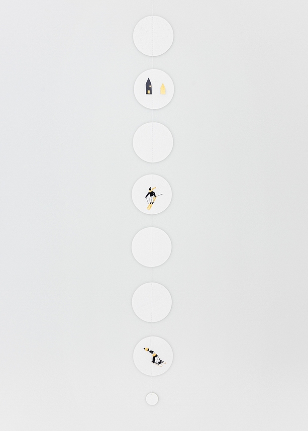 Snowy Day Suspension Décorative, 80 cm