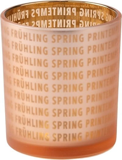 Spring Kerzenhalter für Teelichter 8 cm orangefarben