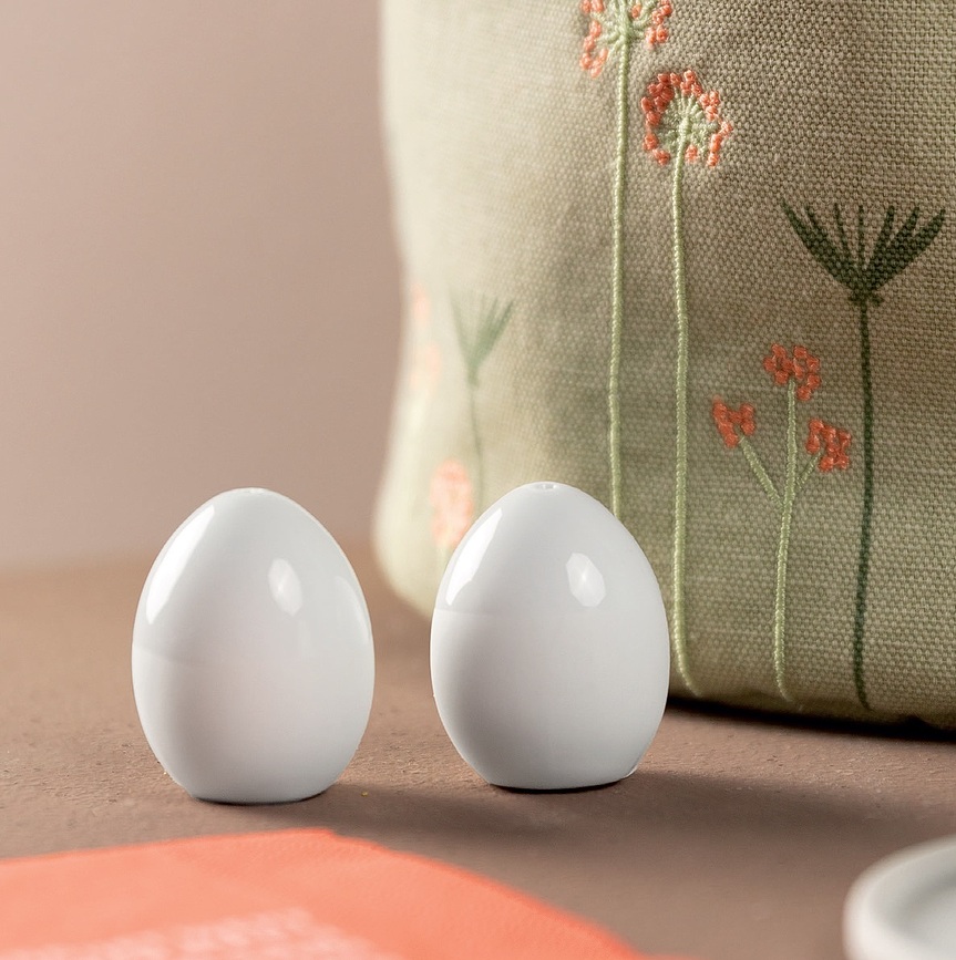 Spring Salière et Poivrière, blanches, Lot de 2