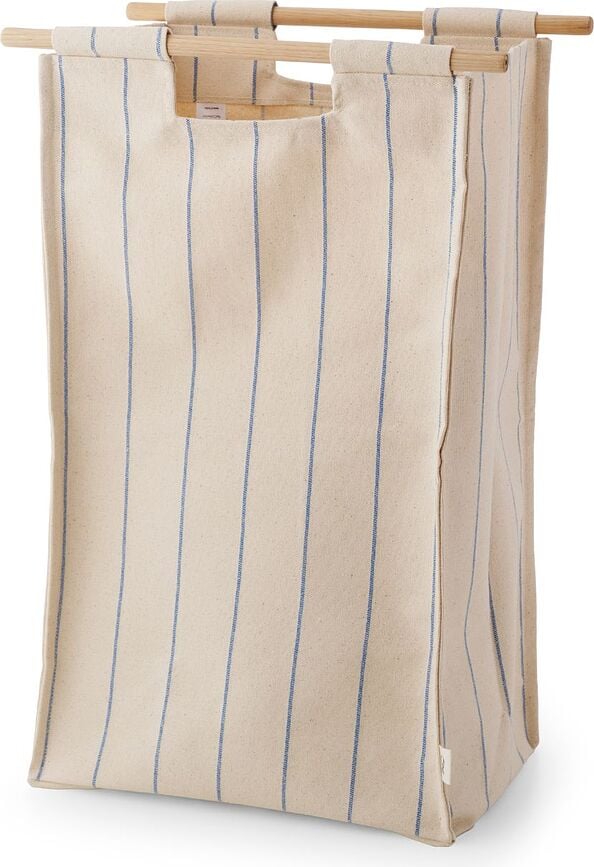 Cesto para la colada ReCollector BagUp, beige y azul