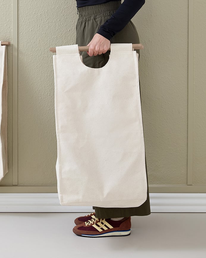 Cesto para la Colada ReCollector BagUp, liso, beige