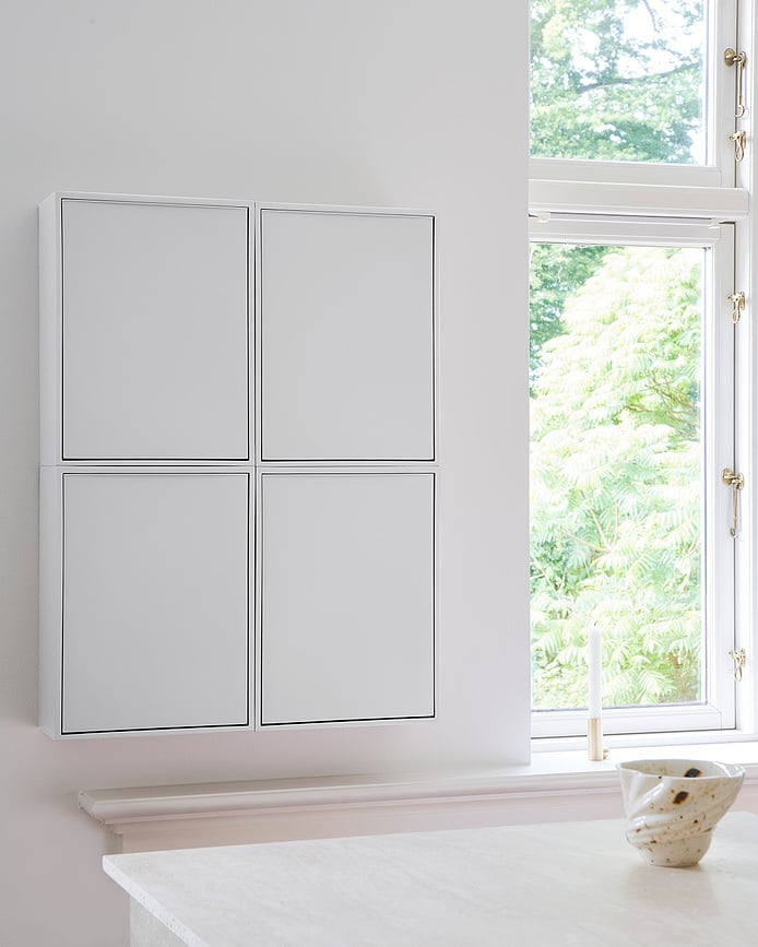 Contenedor de reciclaje de pared ReCollector, blanco