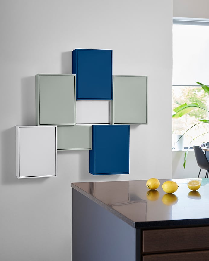 Contenedor de reciclaje de pared ReCollector, blanco