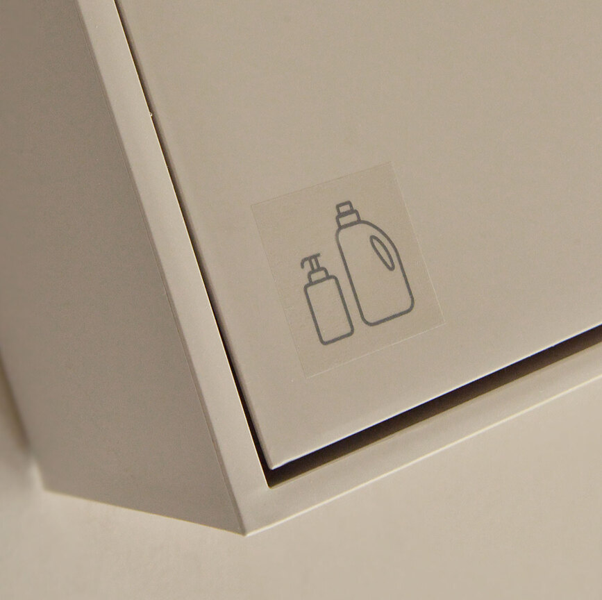 Pegatinas identificadoras ReCollector Recycling Matters, blancas