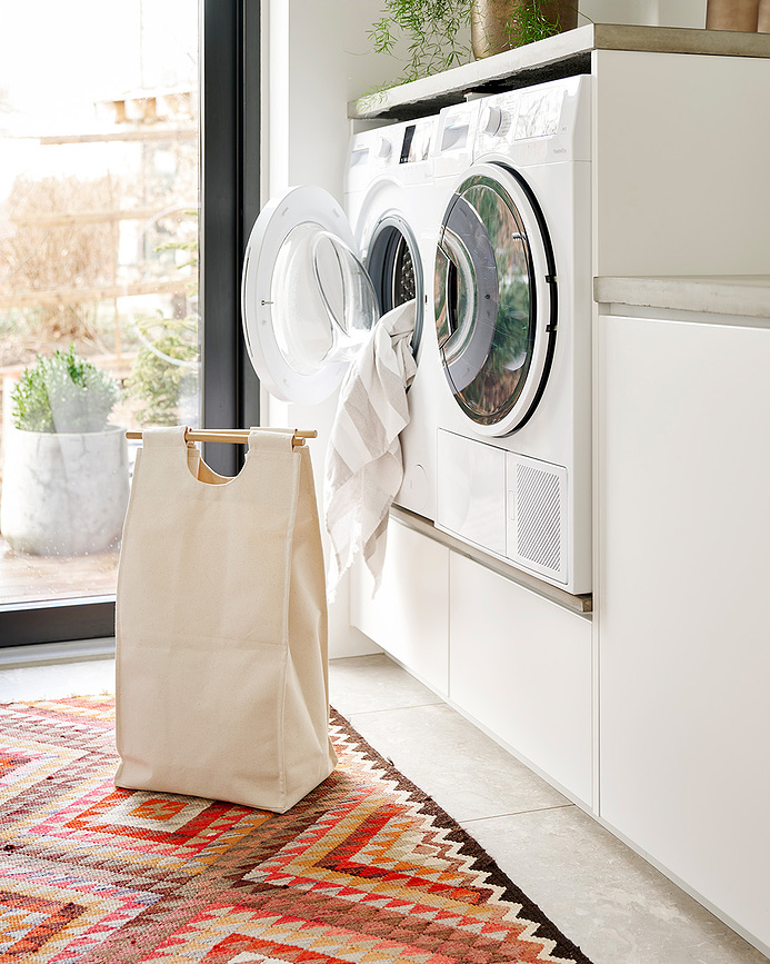 ReCollector BagUp Panier à linge uni, beige