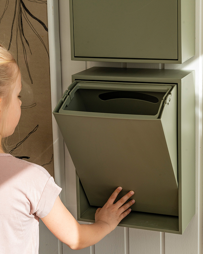 ReCollector Recycling Box Κάδος, ανακύκλωσης, τοίχου, μπλε σκούρο