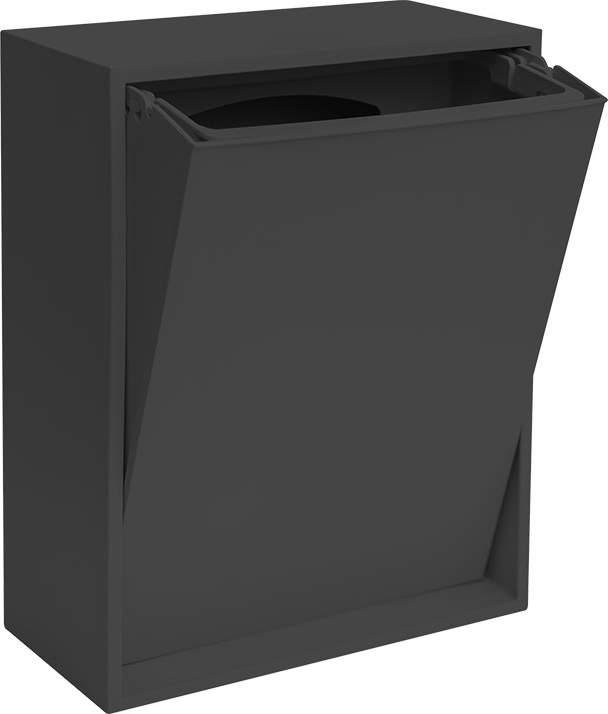 ReCollector Recycling Box, Wandmülleimer, schwarz