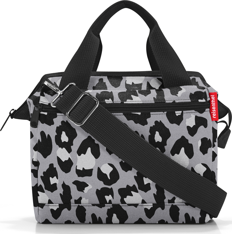 Allrounder Cross Tasche, grau, Leopardenmuster