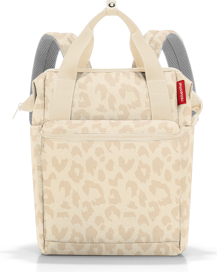 Allrounder R rygsæk med leopardprint, beige, genanvendt
