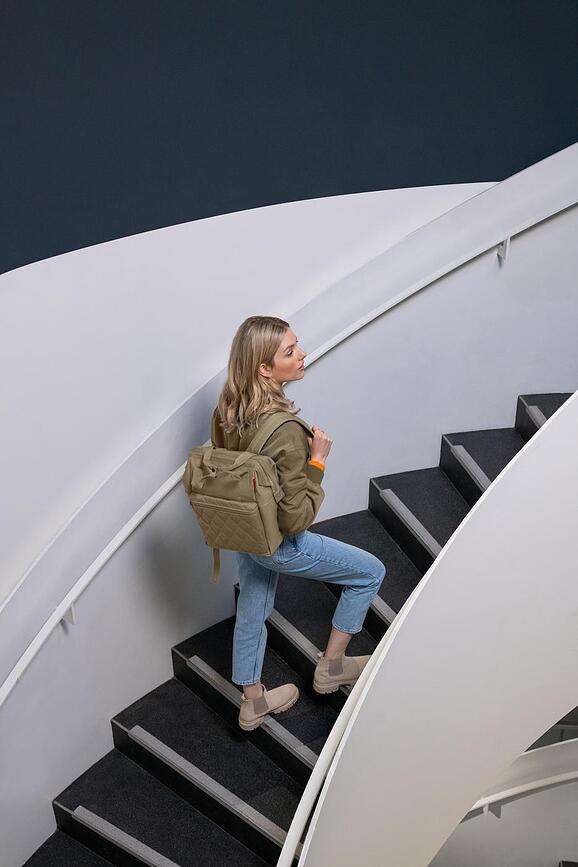 Allrounder R Sac à dos matelassé, beige foncé