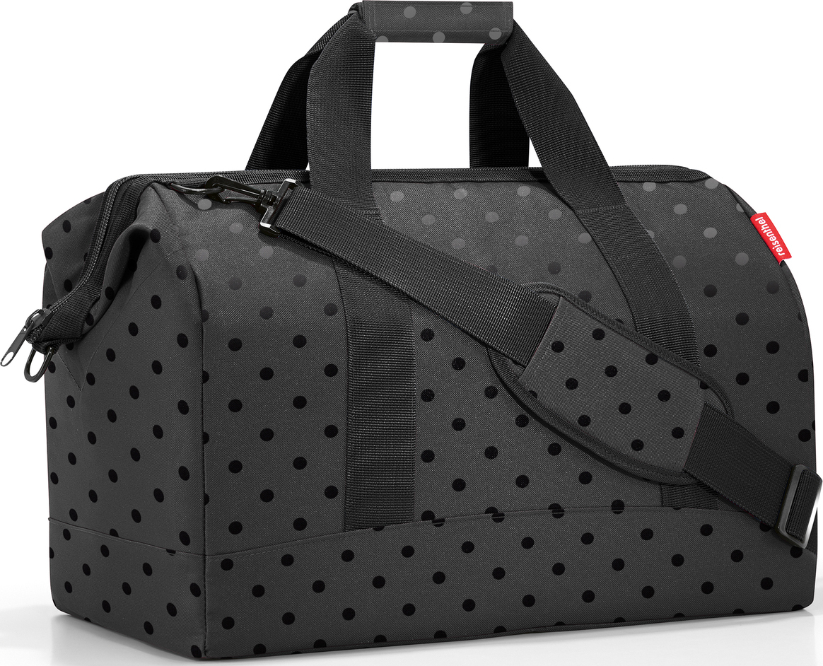 Allrounder Tasche L, schwarz, gepunktet