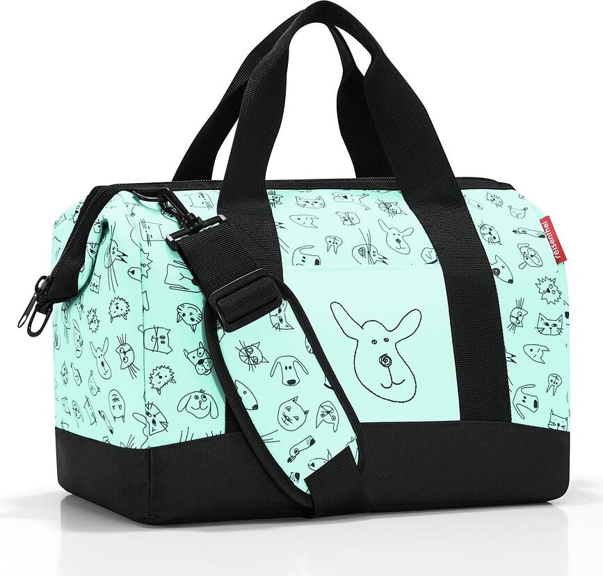 Allrounder Tasche M Cats And Dogs mintgrün