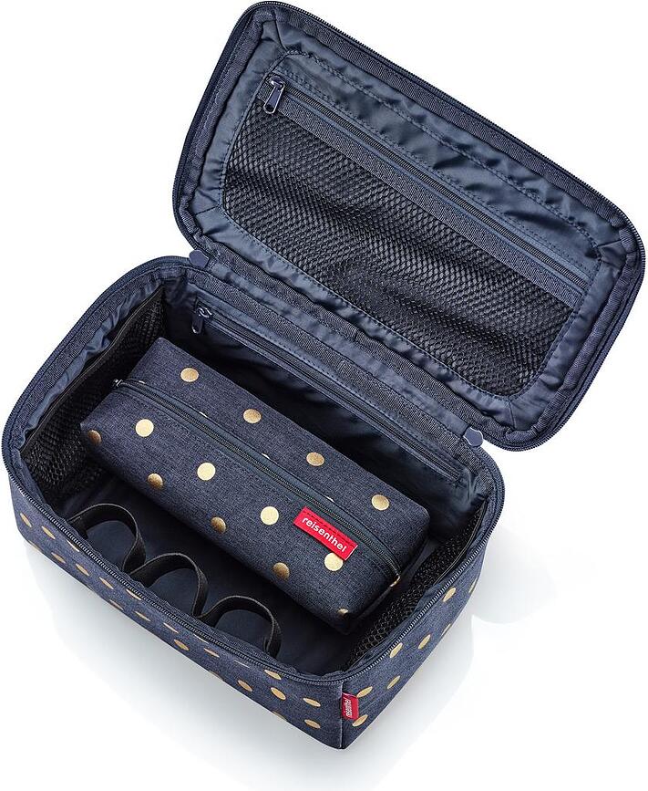 Beautycase Kozmetične torbice, rjave, leopardji vzorec, 2 kosa