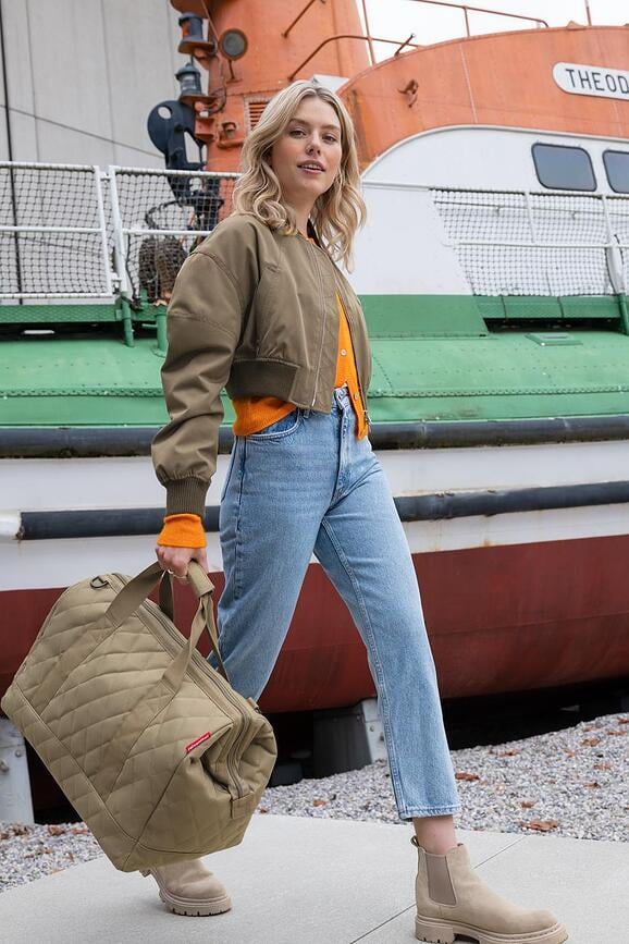 Bolsa acolchada Allrounder, talla L, negra