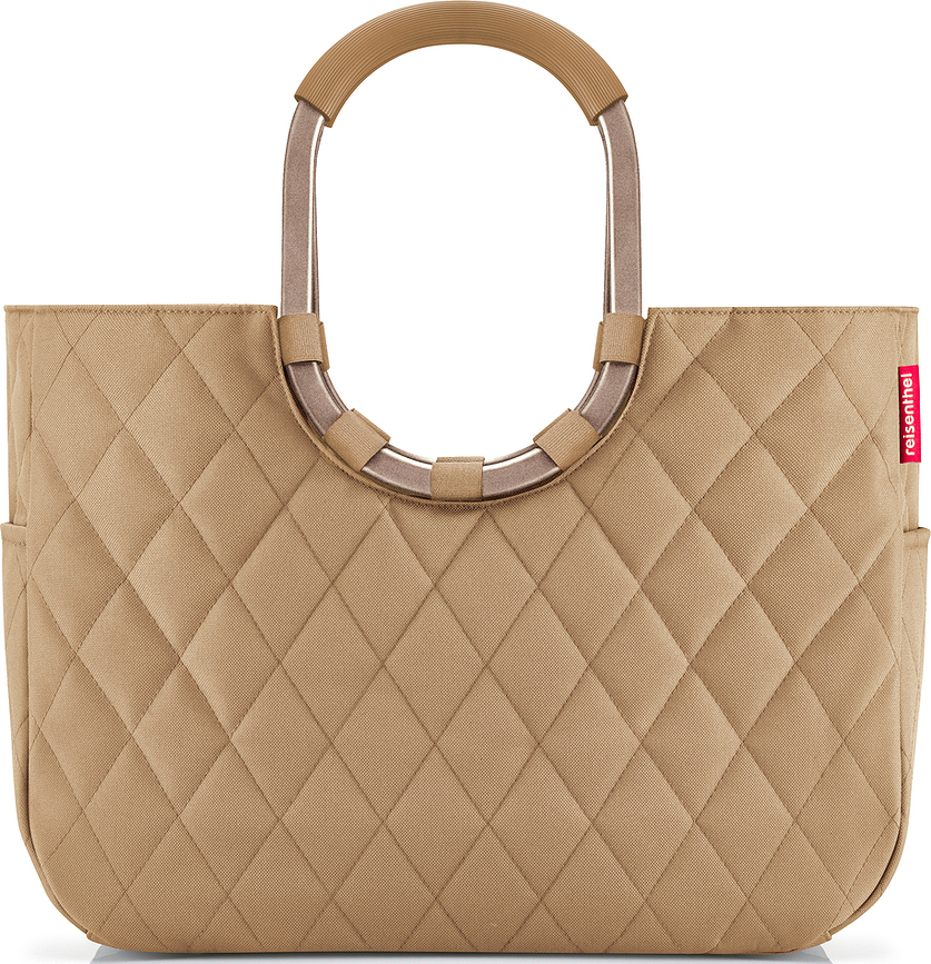 Bolsa acolchada Loopshopper L, beige