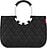 Bolsa acolchada Loopshopper L, negra