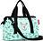Bolsa Allrounder Kids, talla XS, estampado Gatos y Perros, menta