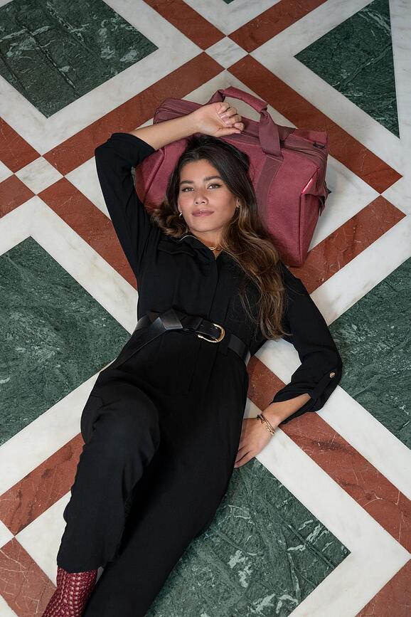 Bolsa Allrounder L, estampado mármol barroco